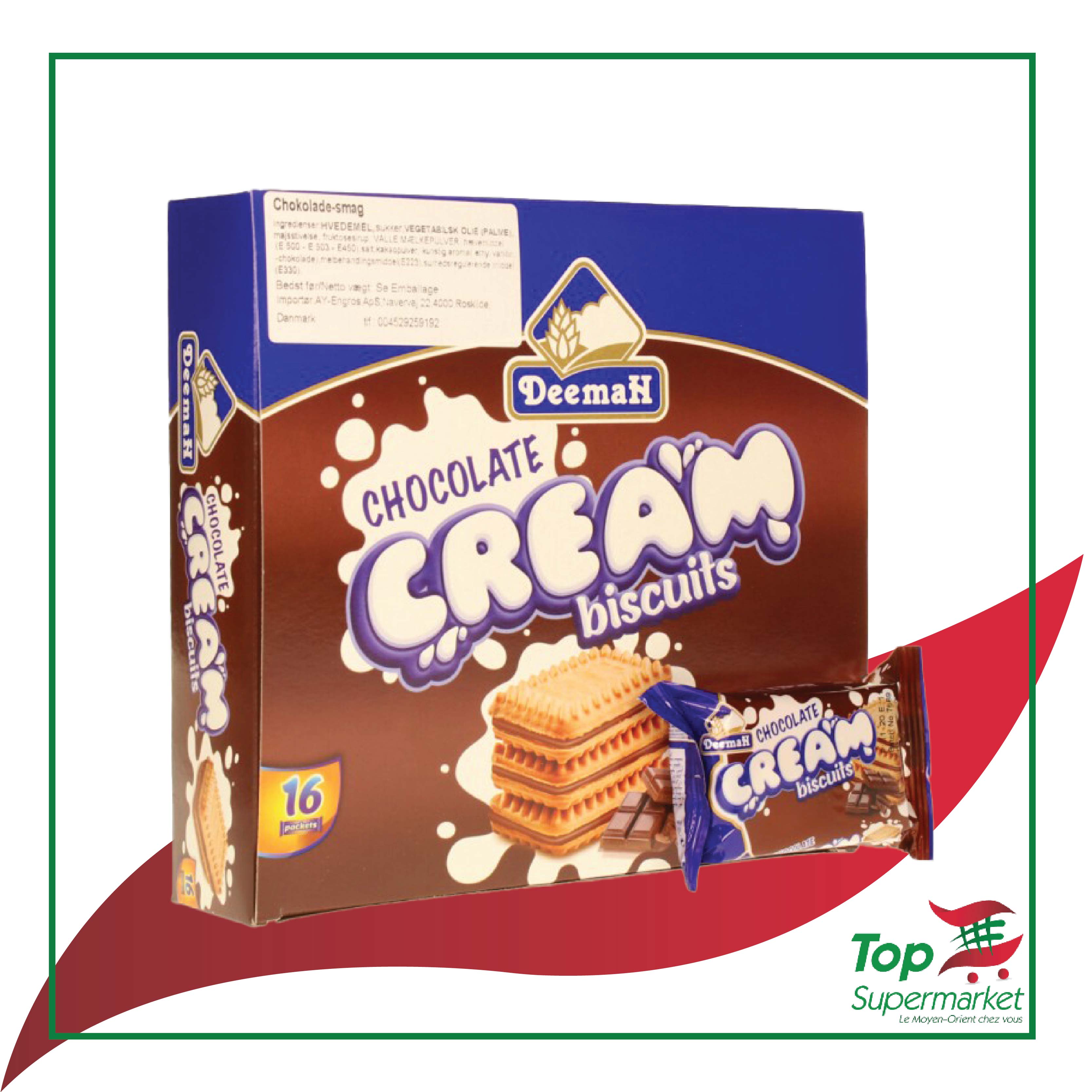 Deemah biscuits chocolat 400gr